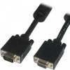 VGA Extension Cable HD15 m. to HD15 fem. with Ferrite Core Black 1.8m OEM CABLE-178/1.8
